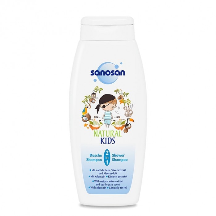 Sữa tắm gội oliu dưỡng ẩm Sanosan Kids&lt;Chính hãng&gt;