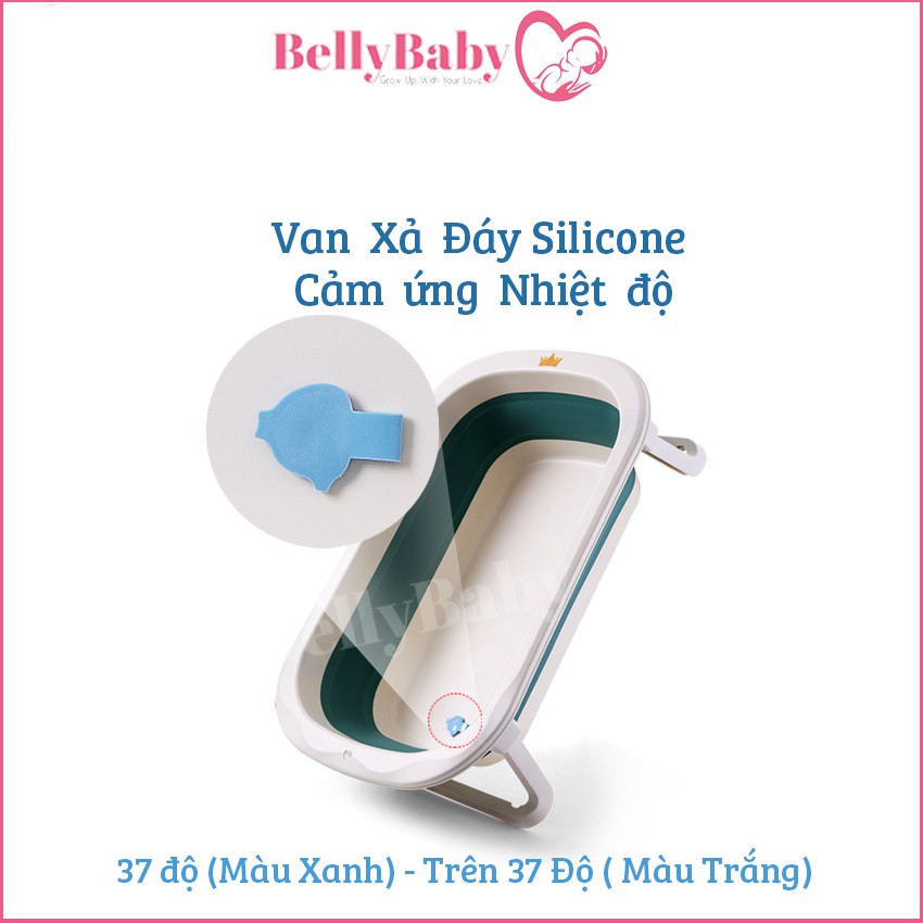 [SIZE TO] Chậu Tắm Gấp Gọn Belly Baby Thông Minh Cho Bé