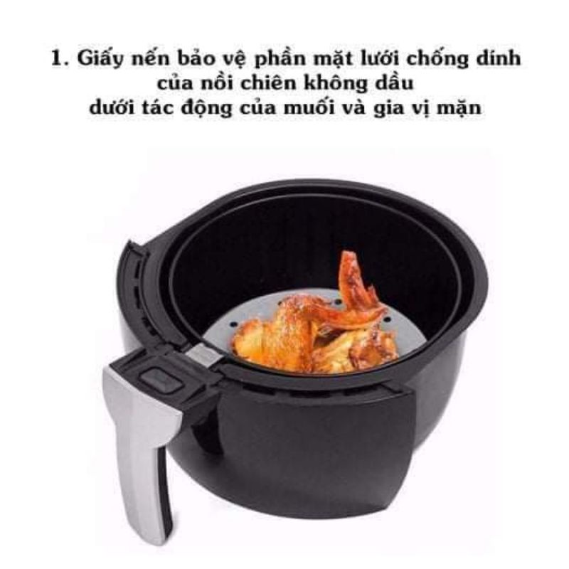 Set 100 tờ giấy nến đục lỗ size 23cm