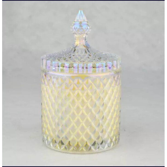 Cốc Làm Nến Cốc Thủy Tinh Kim Cương Đựng Nến, Sáp Thơm Handmade, Kẹo, Trà, Mứt, Đồ Trang Trí...Cocaxia