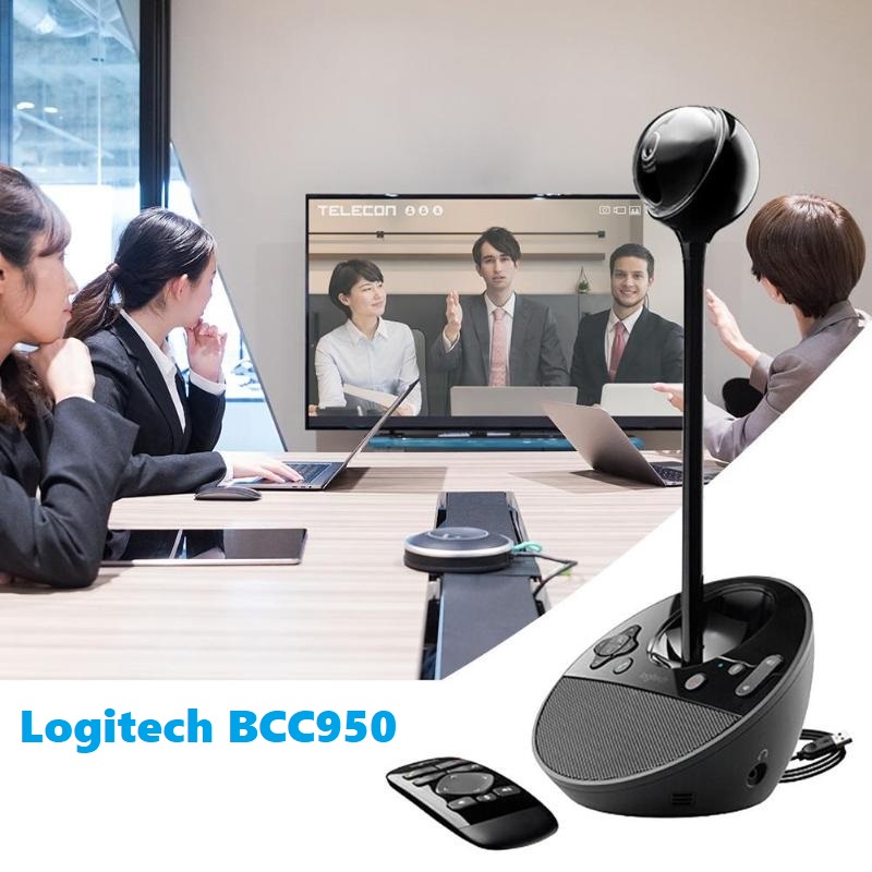 Webcam Logitech BCC950 Full HD 1080P Thiết bị họp trực tuyến Logitech BCC 950