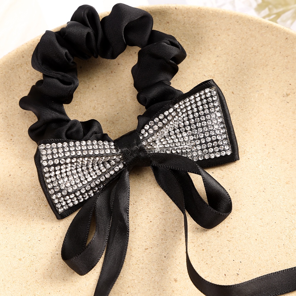 Haimeikang Thắt tóc nơ Rhinestone sáng bóng