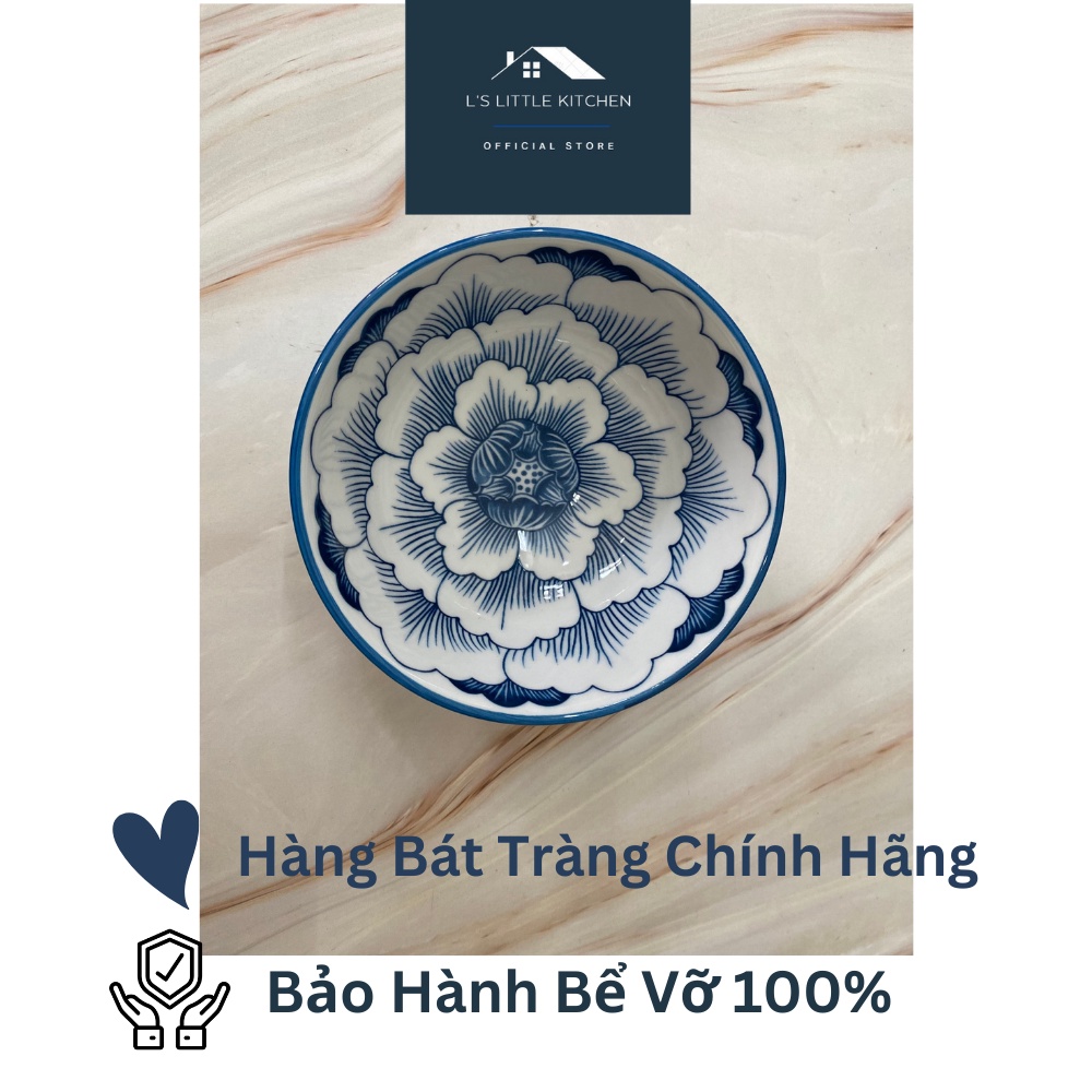 Tô Sứ Bát Tràng Hoa Văn Xanh Cao Cấp