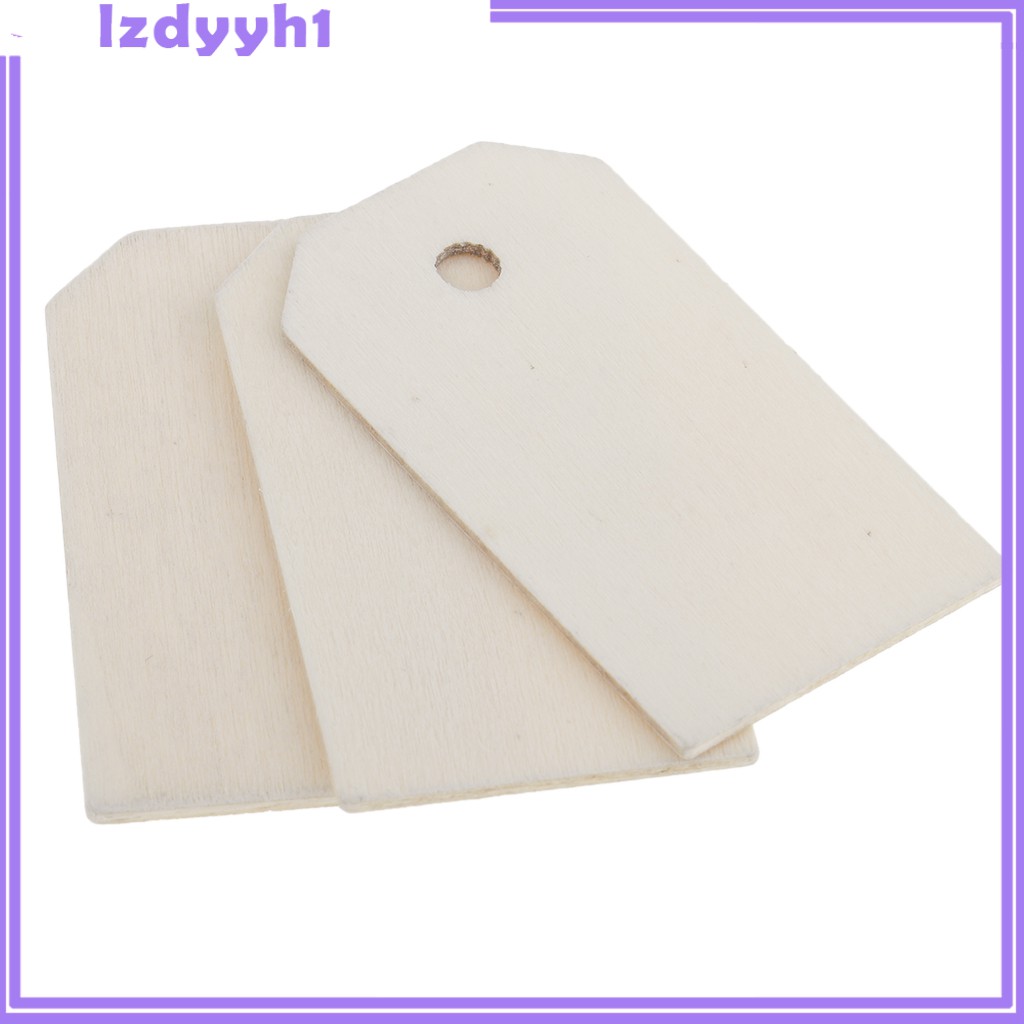 Set 50 Nhãn Gỗ Trơn Chưa Hoàn Thiện Dùng Trang Trí Quà Cưới