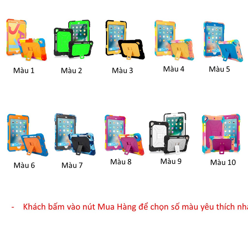 Ốp lưng ipad, Bao silicone ipad mẫu mới siêu bền chống sốc cực tốt Ipad Air 2 / Pro 9.7 / Gen 5 2017 / Gen 6 2018 | BigBuy360 - bigbuy360.vn