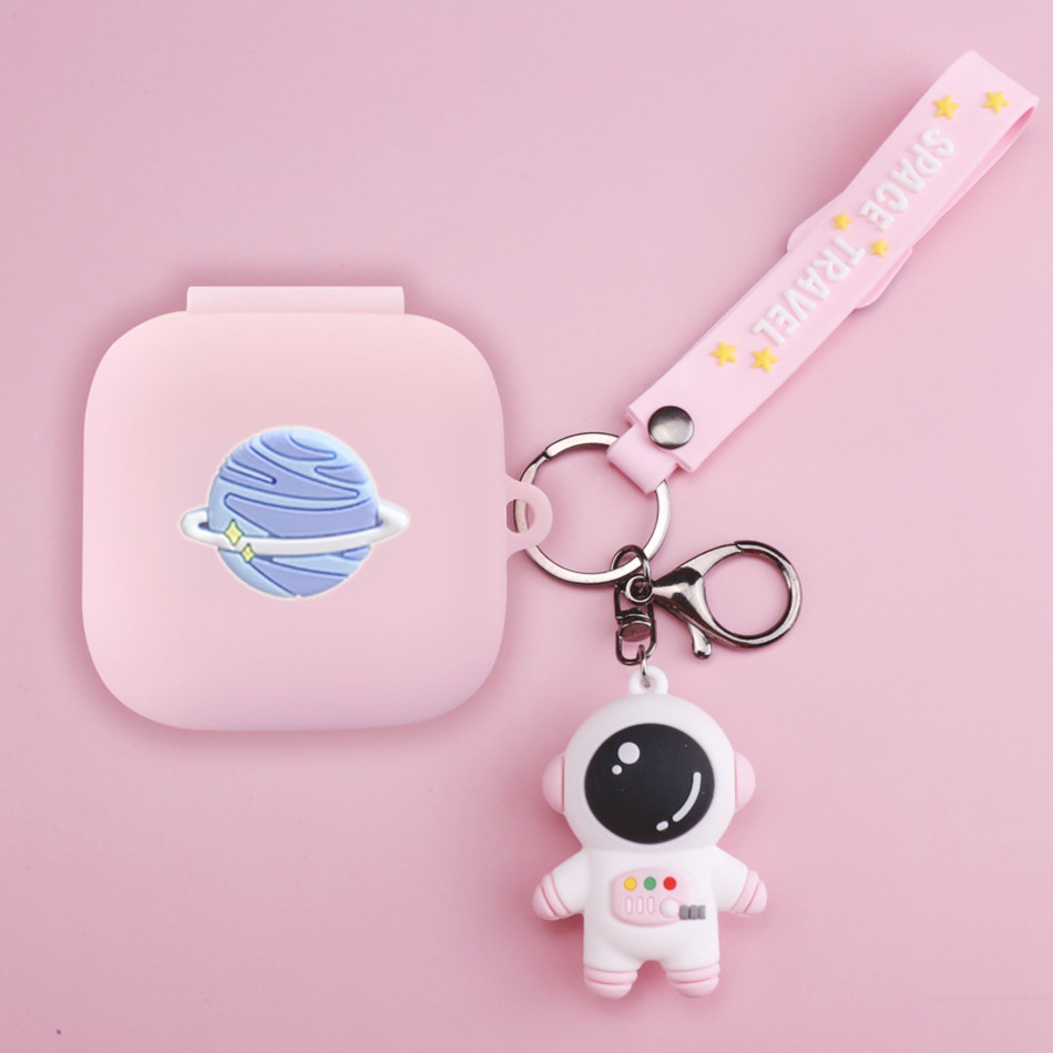 Hoạt Hình Vỏ Bảo Vệ Hộp Sạc Tai Nghe samsung galaxy buds 2 / galaxy buds live / buds pro / buds 2pro Bằng Silicon Hình Phi Hành Gia Dễ Thương