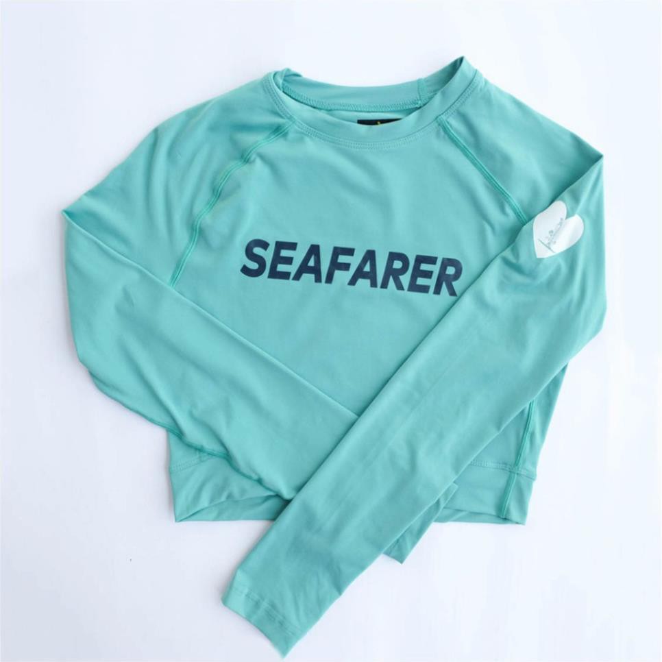 Áo bơi dài tay dáng croptop Seafarer Hàn Quốc nhiều màu [ẢNH THẬT] Vải co giãn, nhanh khô, giữ nhiệt cực tốt ་