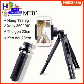Giá đỡ điện thoại 3 chân tripod mini mt-01 xoay 360 độ