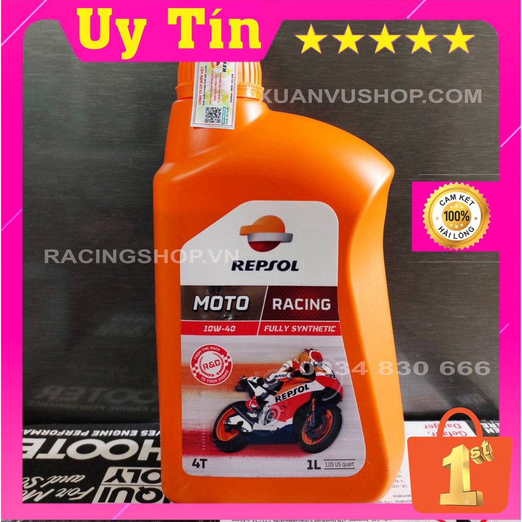 Nhớt Repsol Racing 10W40 1L ⚡ Repsol Moto Speed Fully Synthetic ⚡ Chính Hãng dùng cho xe Winner , Exciter , Satria , PKL