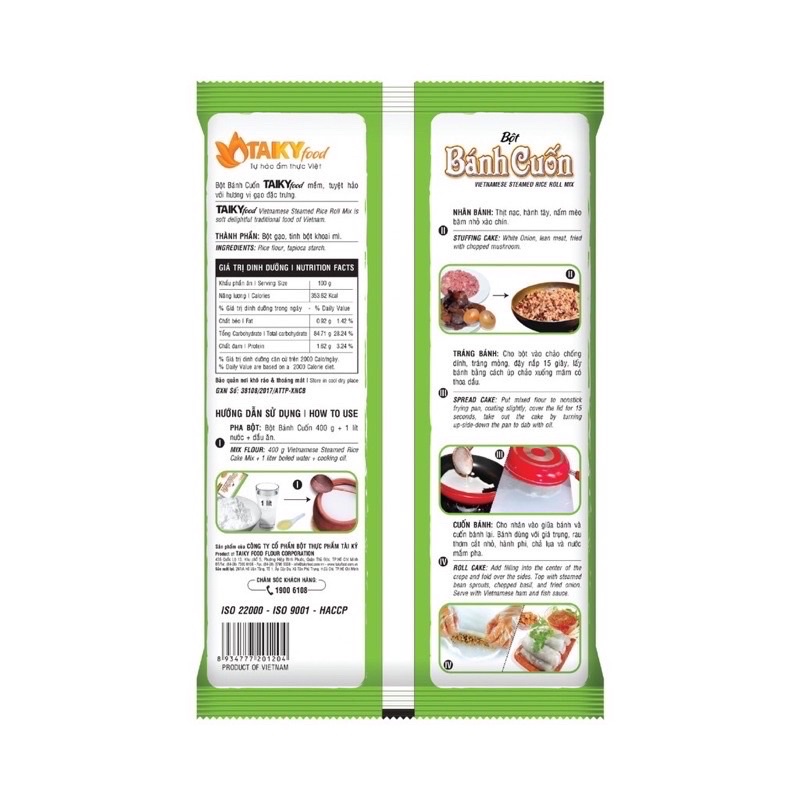 Bột bánh cuốn Tài Ký TAIKIFOOD 400g