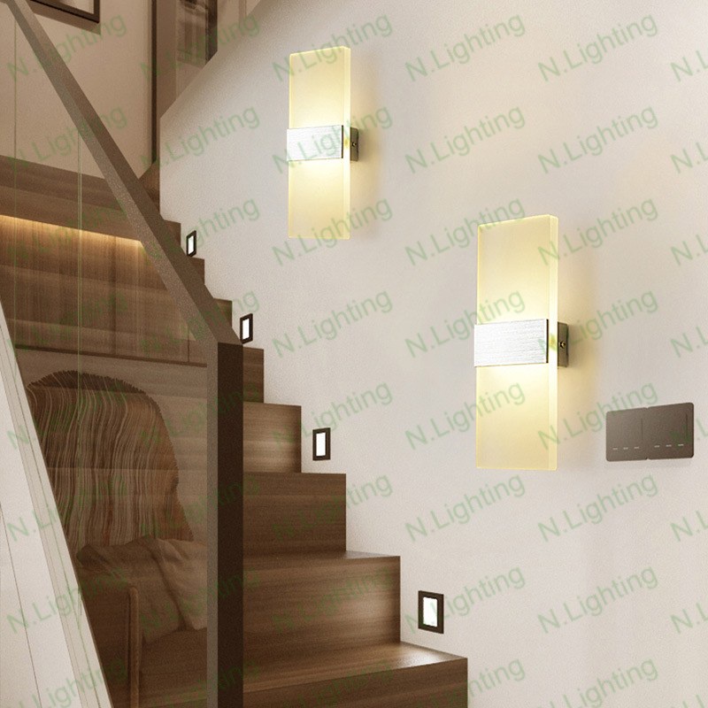 Đèn gắn vách tường trang trí LED đơn giản đèn gắn cầu thang