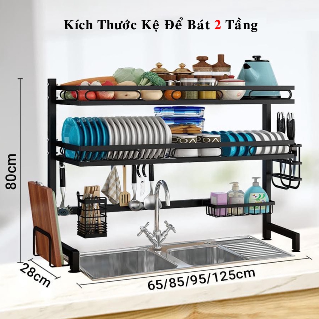 Kệ úp bát , kệ bát thông minh ⚡️ kệ để đồ chén bát nhà bếp cho bát đũa đa năng