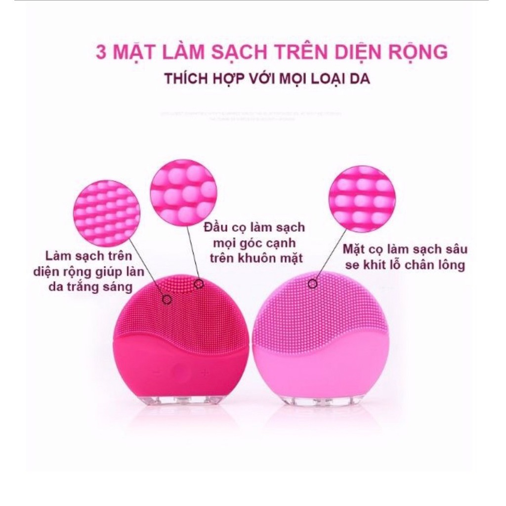 Máy rửa mặt mát xa Forever Luna mini, máy massage mặt