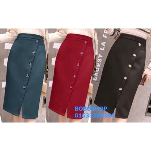 CHÂN VÁY CÔNG SỞ PHỐI 5 NÚT 👄FREESHIP👄 Giảm ngay 50k khi nhập [THOITRANGNU] Thời Trang Nữ Công Sở Thiết Kế Cao Cấp | BigBuy360 - bigbuy360.vn