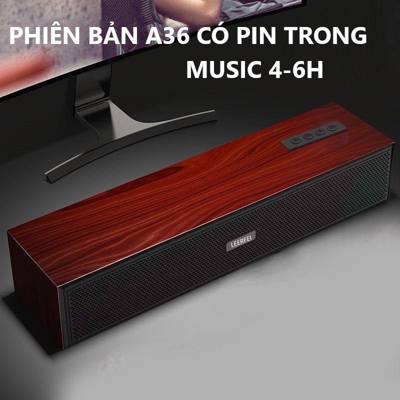 Loa Thanh Bluetooth 2 phiên cản cao cấp vỏ Gỗ. Phiên bản có pin  Trong Nghe nhạc 4 đến 6h và Phiên bản dùng dây nguồn 5V