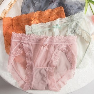 Quần lót nữ chất ren lưới siêu mỏng, thoáng mát, co giãn tốt 7sexy Q0026