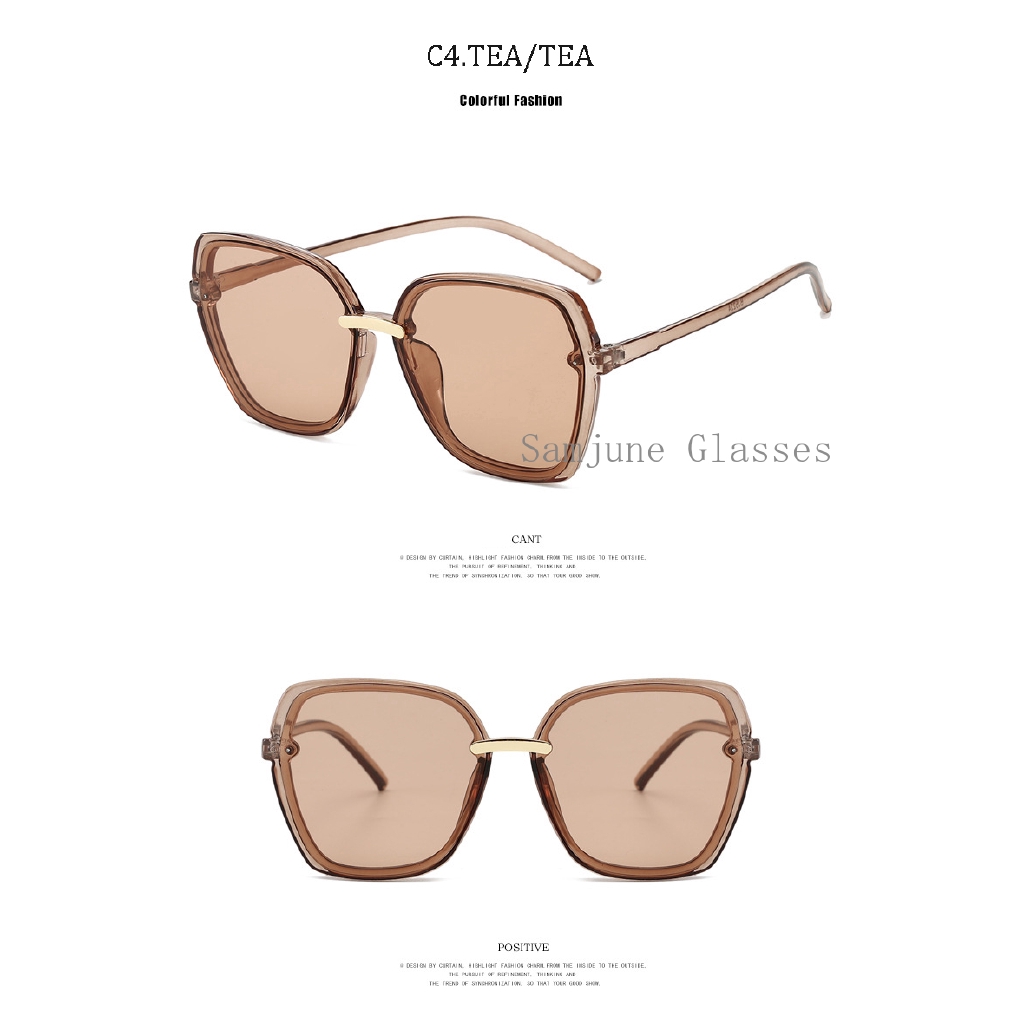 Kính Mát Gọng Vuông Bản To 2020 Sang Trọng Chống Tia Uv400 Samjune