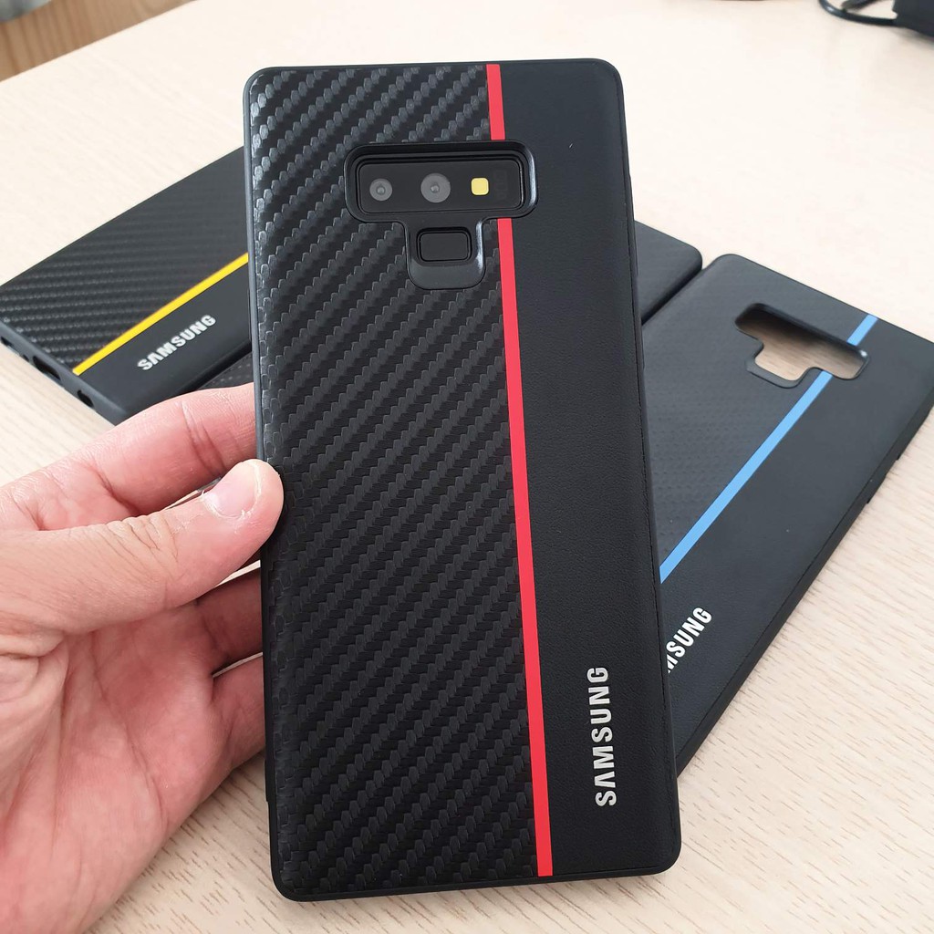 Ốp Note 9 lưng vân da carbon | BigBuy360 - bigbuy360.vn