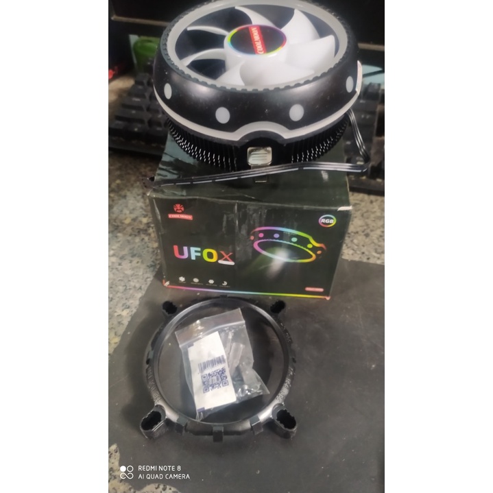 Quạt Tản Nhiệt, Fan CPU Coolmoon UFO X Led RGB - Tự Động Đổi Màu