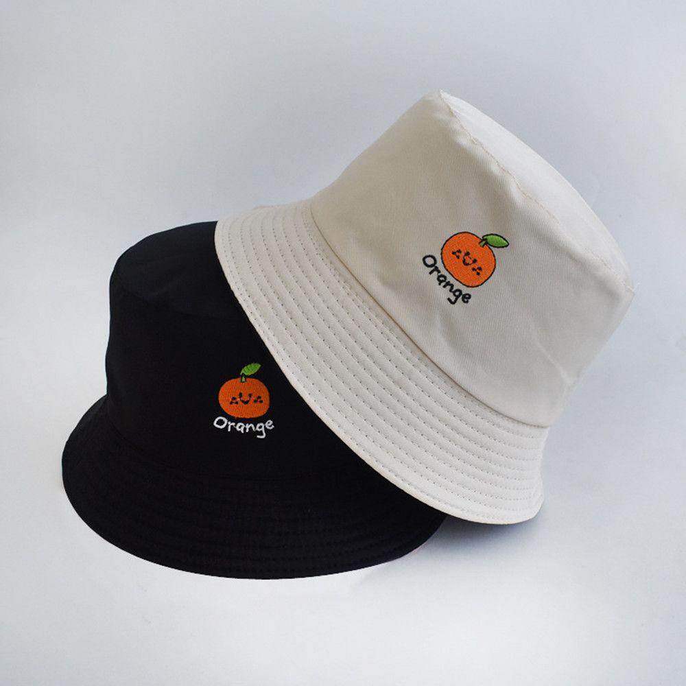Nón Bucket Thêu Hình Trái Cây Đơn Giản Mẫu Mới
