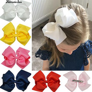 Kẹp tóc gắn ruy băng nơ lớn dễ thương dành cho bé gái