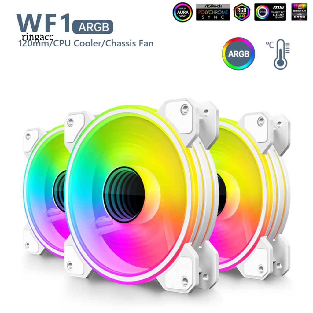 Quạt Tản Nhiệt Không Ồn Có Vòng Bi Thủy Lực Điều Khiển Nhiệt Độ Cho Máy Tính