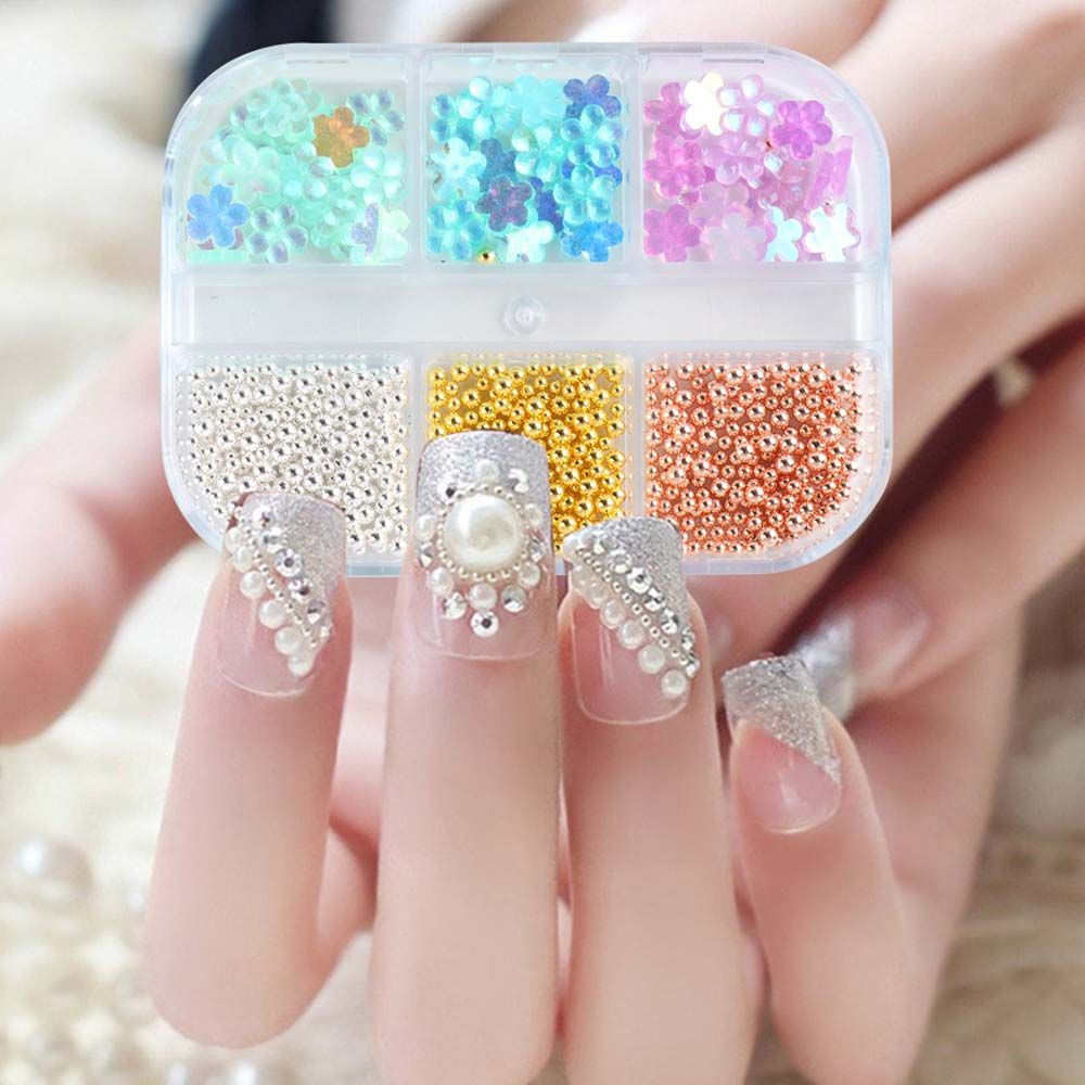 Phụ Kiện Trang Trí Móng Tay Hình Hoa Năm Cánh Màu Sắc Ngọt Ngào Bằng Nhựa Resin Acrylic Diy