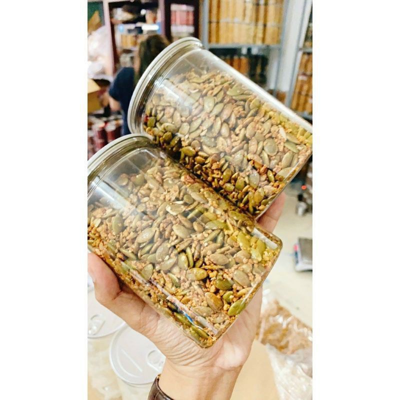 hủ Pet-300gr hạt bí rang tỏi ớt