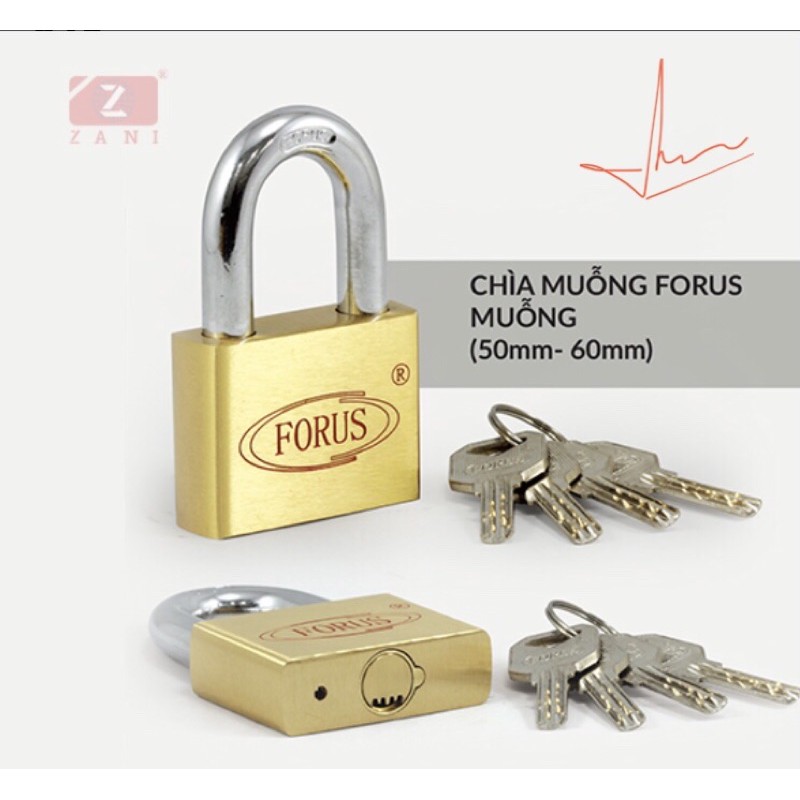 [chính hãng] khoá chìa muỗng FORUS - 6P - Bảo hành 1 năm