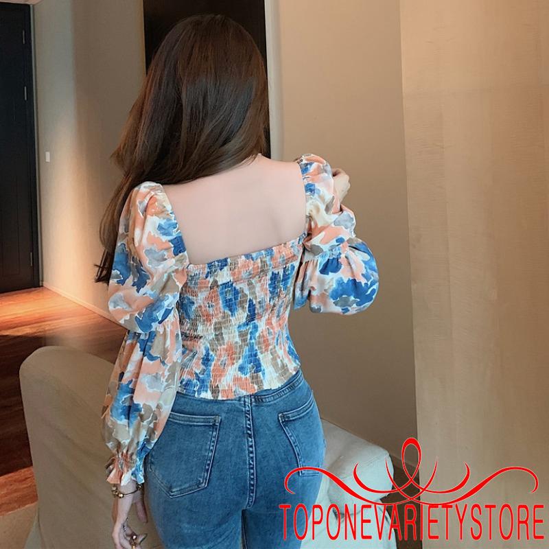 Áo Lửng Tay Phồng Cổ Vuông Thanh Lịch Dành Cho Nữ | BigBuy360 - bigbuy360.vn