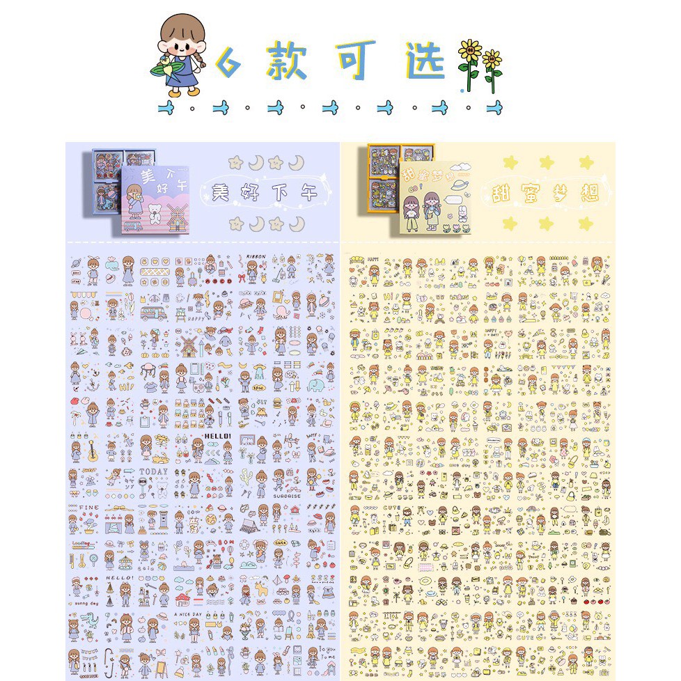 Bộ 1000 sticker chính hãng Telado, Sticker bóc dán thông minh cho trẻ