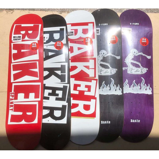 BAKER SKATEBOARD DECK PRO QUALITY DECK 7 LAYERS CANANDIAN MAPLES DECK SKATEBOARD 8 8.25 INCHVán Trượt 7 Lớp Chuyên Nghiệp