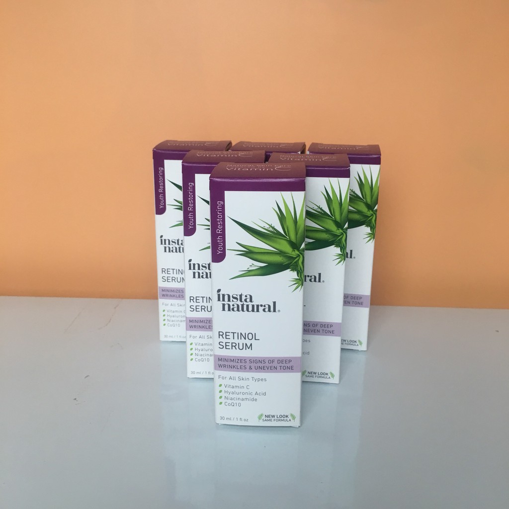 ⚜️Mẫu Mới⚜️ InstaNatural ⚜️ Retinol serum ⚜️ Tinh chất chống lão hóa sáng da toàn diện Instanatural Serum Retinol