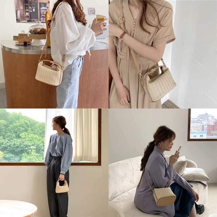 TÚI CÓI Hộp vintage cài khuy sang chảnh | BigBuy360 - bigbuy360.vn