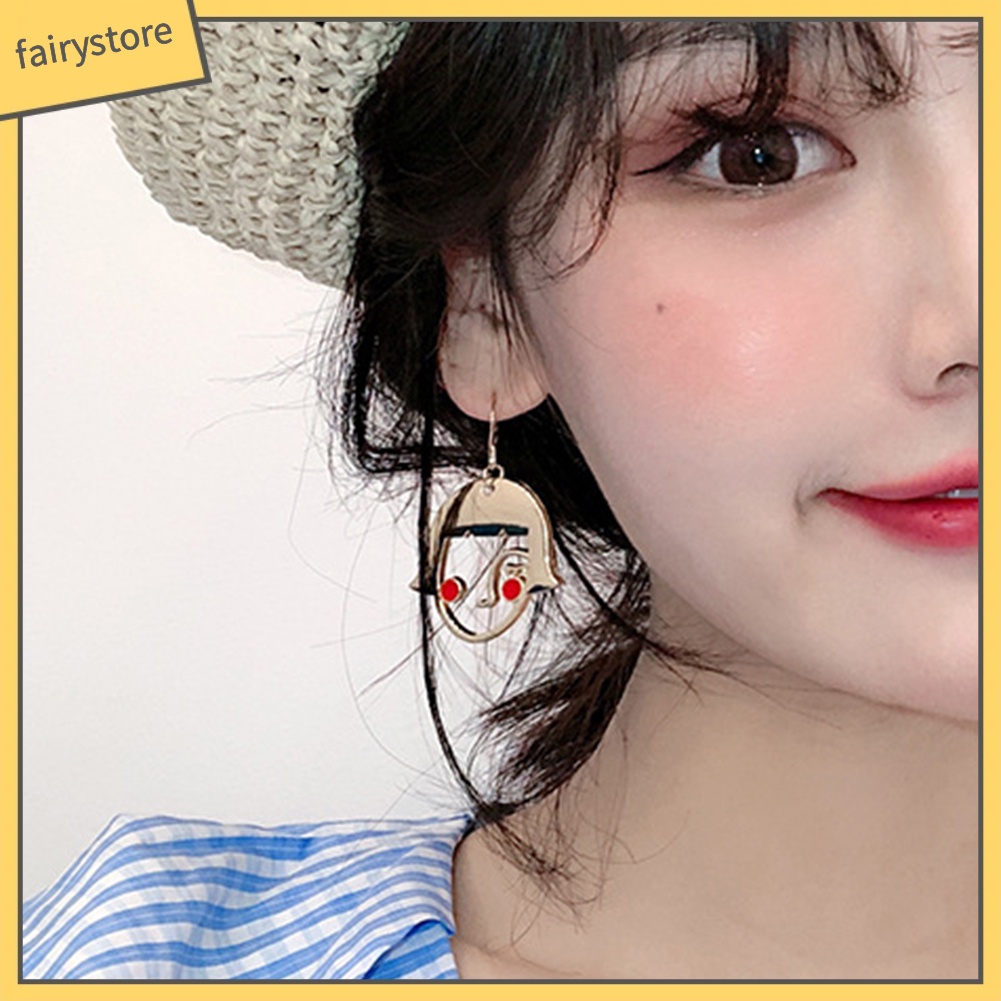 Khuyên Tai Hợp Kim Hình Khuôn Mặt Vui Nhộn