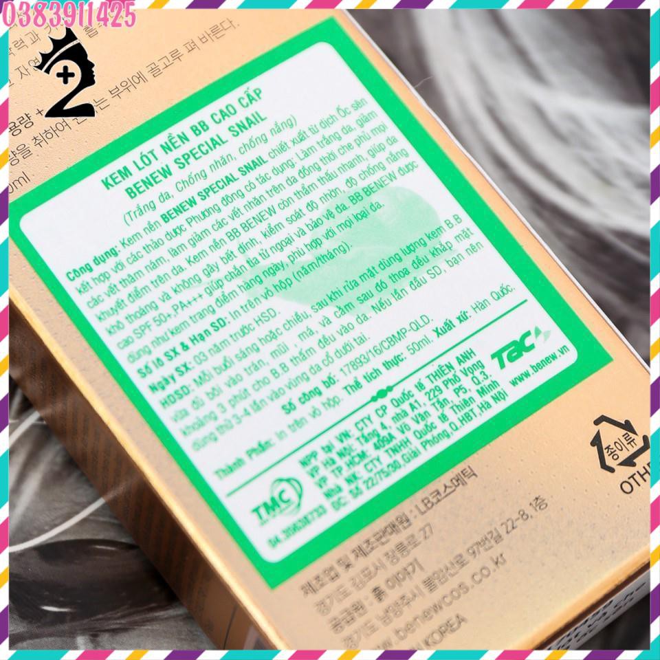 Kem nền BB siêu mịn lâu trôi dưỡng trắng Special Snail Benew Hàn Quốc TPP | BigBuy360 - bigbuy360.vn