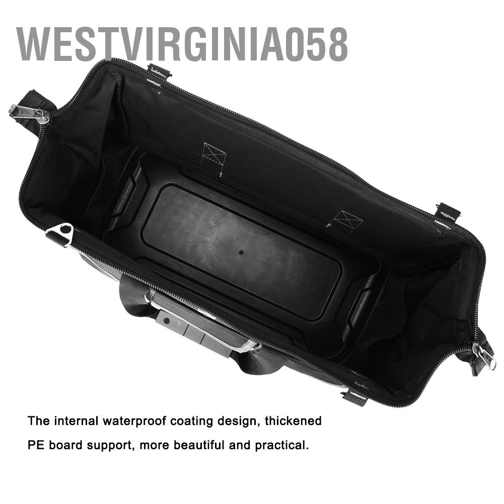 Westvirginia058 20in Plastic Bottom Bag Gray Hand Hardware Tool for Multi-Purpose 470 x 340 230mm