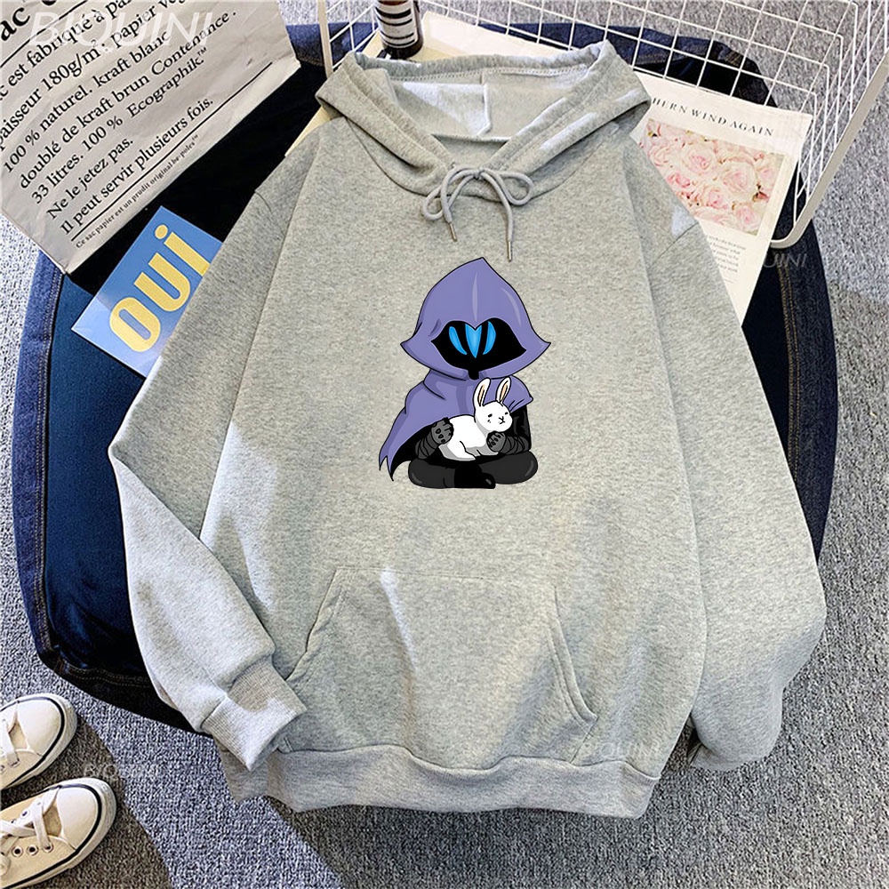 Áo Hoodie Omen VALORANT In Họa Tiết Hoạt Hình Phong Cách HIP HOP Thời Trang Cho Nam
