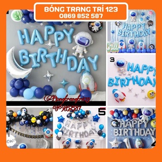 (QUÀ TẶNG) Set Bóng Sinh Nhật Chủ Đề Phi hành gia