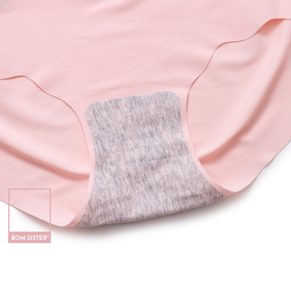 Quần lót su đúc cắt viền màu trơn nâng mông lưng cao tới rốn BOM SISTER Q86029 | BigBuy360 - bigbuy360.vn