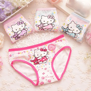Bộ 4 quần lót cotton hello Kitty xinh xắn cho bé gái