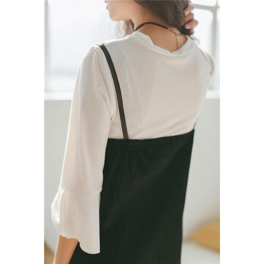 Luna Set - Set nhung gân áo thun