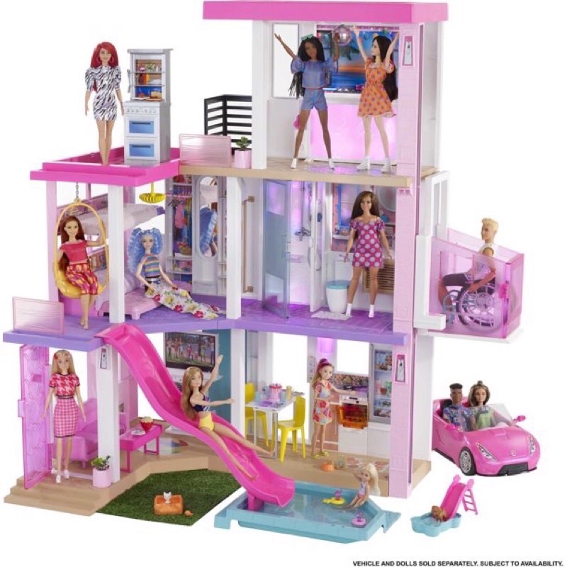 Đồ Chơi Lắp Ghép Ngôi Nhà Búp Bê Barbie ( Dreamhouse Hàng Chính Hãng Mattel )