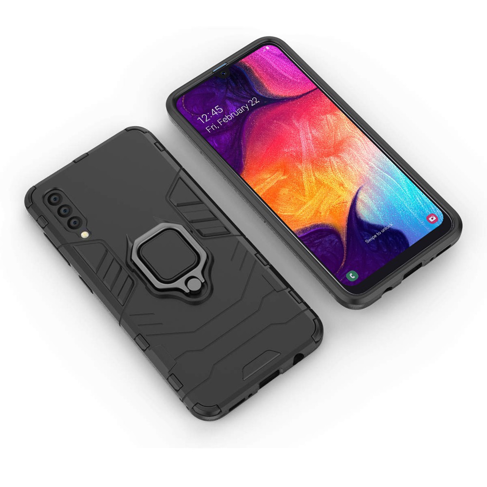 Ốp lưng Samsung A50, Ốp iron man chống sốc kèm nhẫn iring chống xem video bảo vệ camera cho Samsung A50