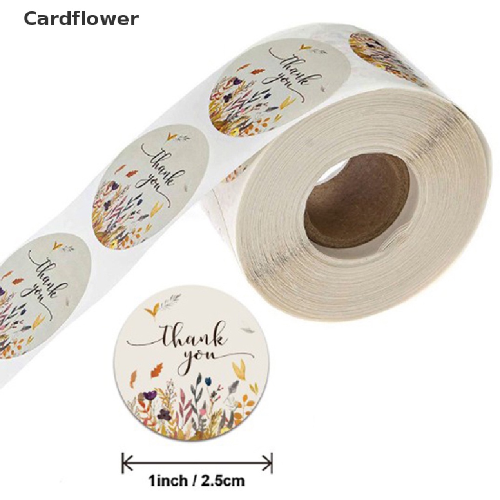 Cuộn 500 Miếng Dán Chữ Thank You Trang Trí Thủ Công
