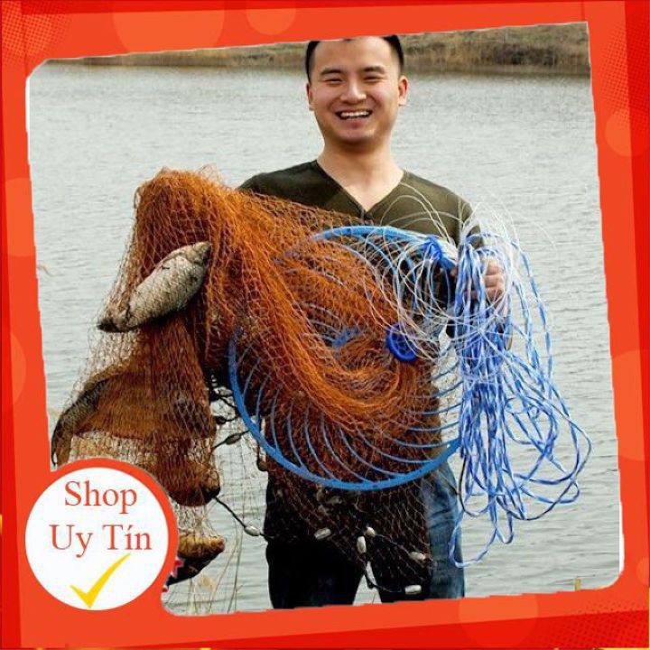 [Thương Hiệu] Chài Dù Đánh Cá Chài Rút Đĩa Bay UFO Sợi Dù Thái Lan Cao Cấp Đủ Size