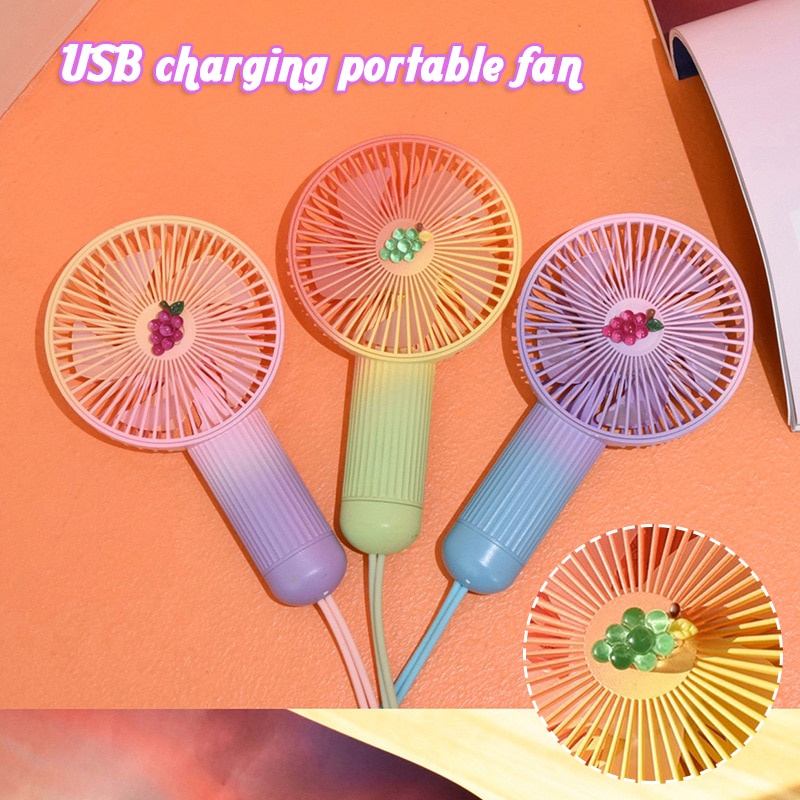 Quạt Mini Cầm Tay Có Thể Sạc Lại Bằng Cổng USB Tiện Dụng Và Bền