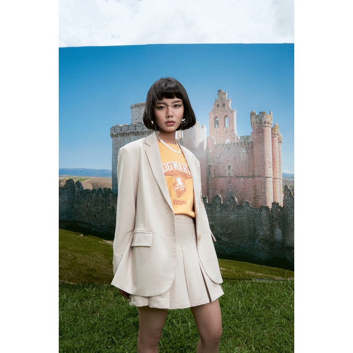 Áo Blazer BOO Unisex Dáng Regular Thêu Logo Harry Potter BZL