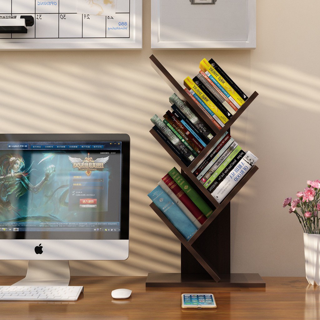 Giá sách đứng , kệ sách đa năng Tâm House mẫu mới - K23