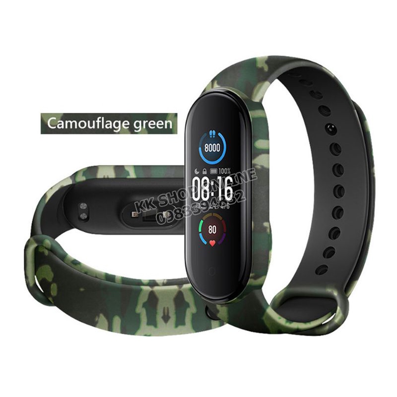 Dây đeo rằn ri thay thế cho Xiaomi Miband 3 Xiaomi Miband 4 Xiaomi Miband 5, Xiaomi Miband 6